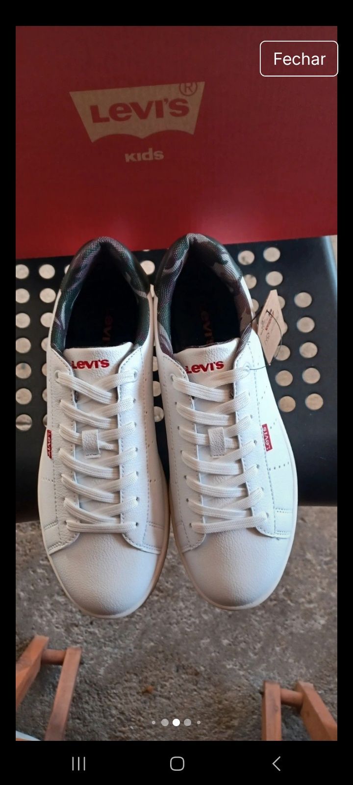 Sapatilhas Levi's Avenue White Khaki N39