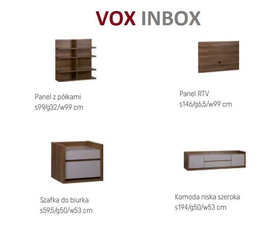 Vox Inbox - zestaw do salonu lub biura