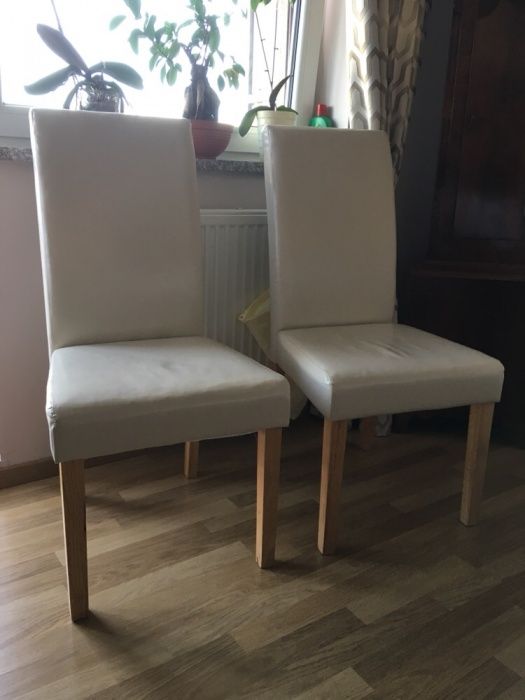 Eleganckie krzesła drewniane - cena za 1 krzesło.