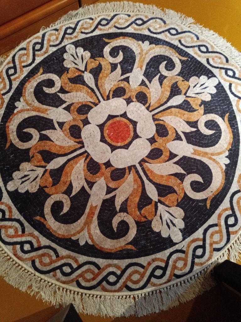 Okągłe 120cm nowe dywaniki antypoślizgowe 2wzory