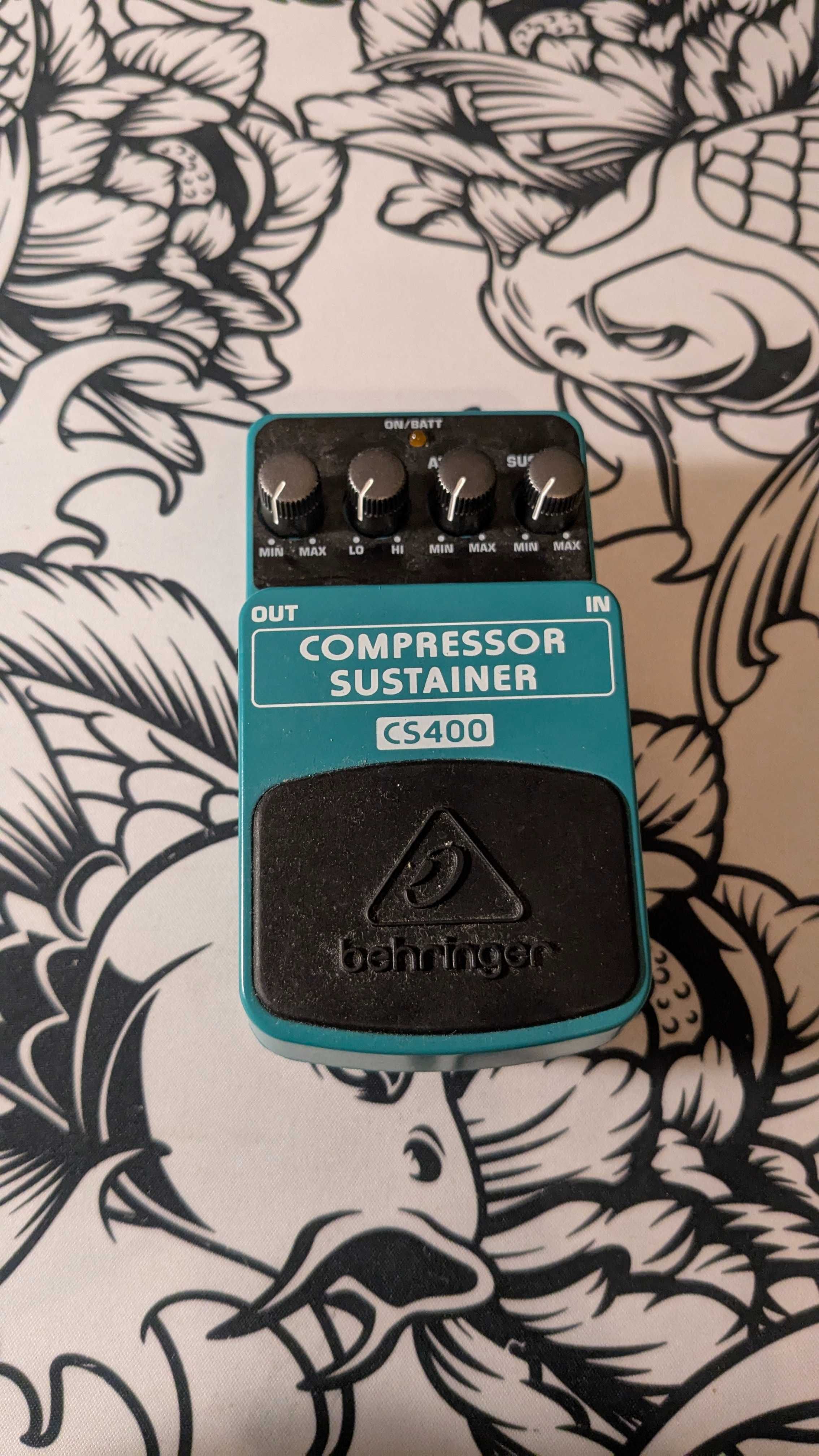 Pedal Guitarra Eléctrica Efeito Compressor/Sustainer CS400 - Behringer