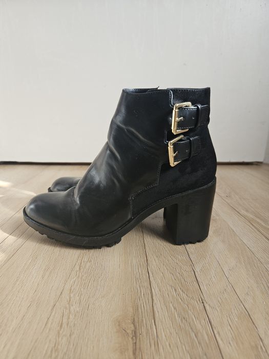Botki na obcasie Zara 39
