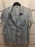 Camisa de ganga do C&A