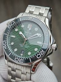 Швейцарские часы Omega Seamaster Green 300m. Топ качество