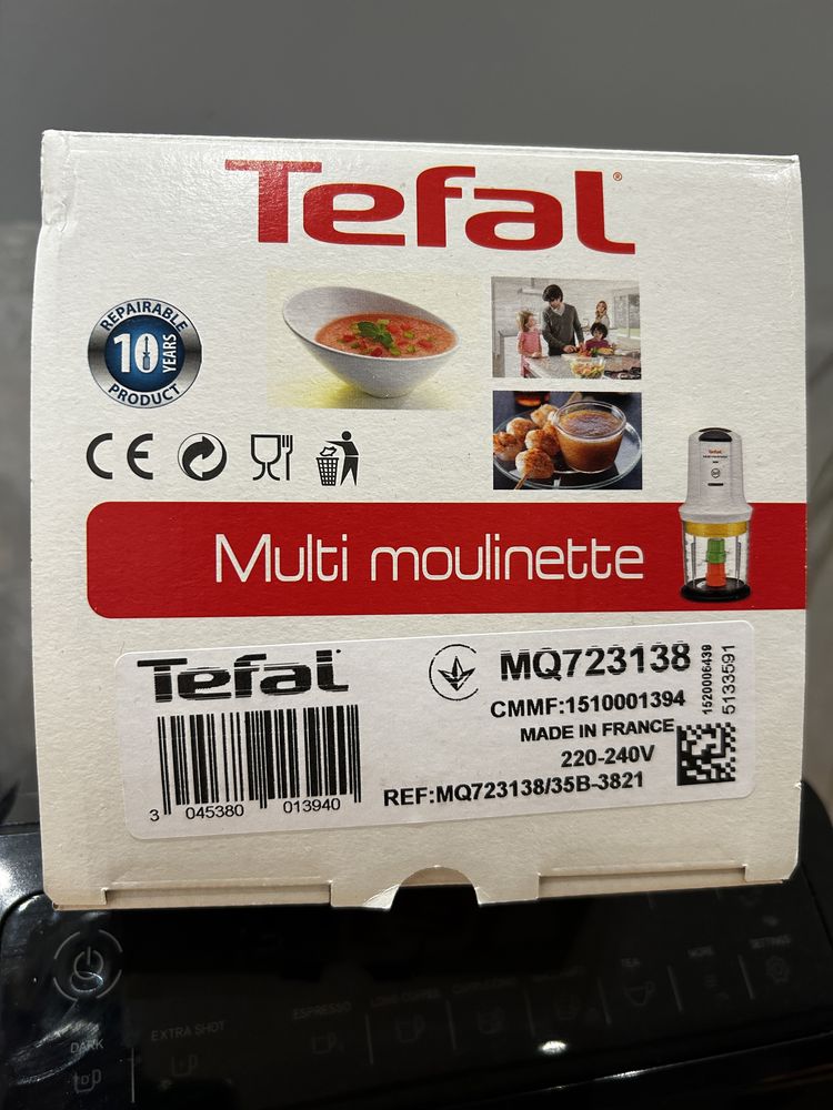 Tefal Multi moulinette MQ723138 mikser, rozdrabniacz, robot kuchenny