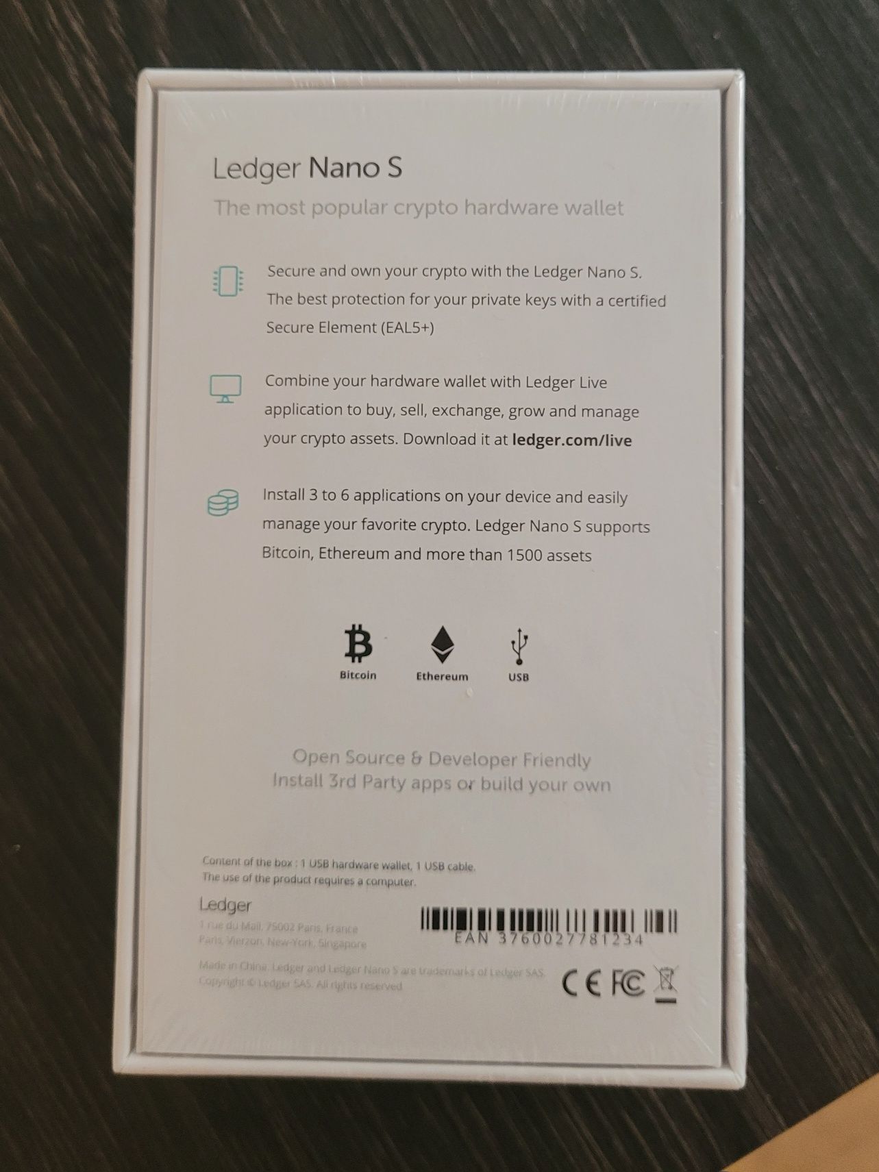 Portfel kryptowalut Ledger Nano S