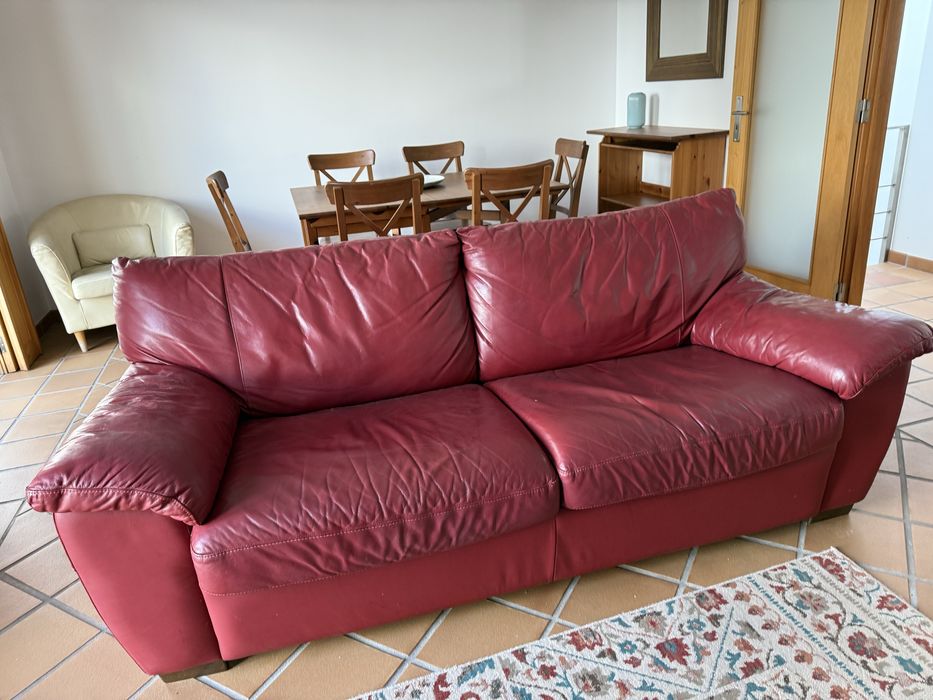 Sofa cama vermelho