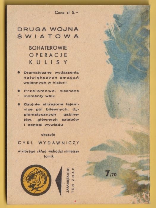 Żółty tygrys - Salut dla "Wichra" - Zbigniew Damski - 7 / 1970