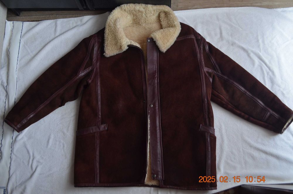 Kożuch męski skórzany / pilotka