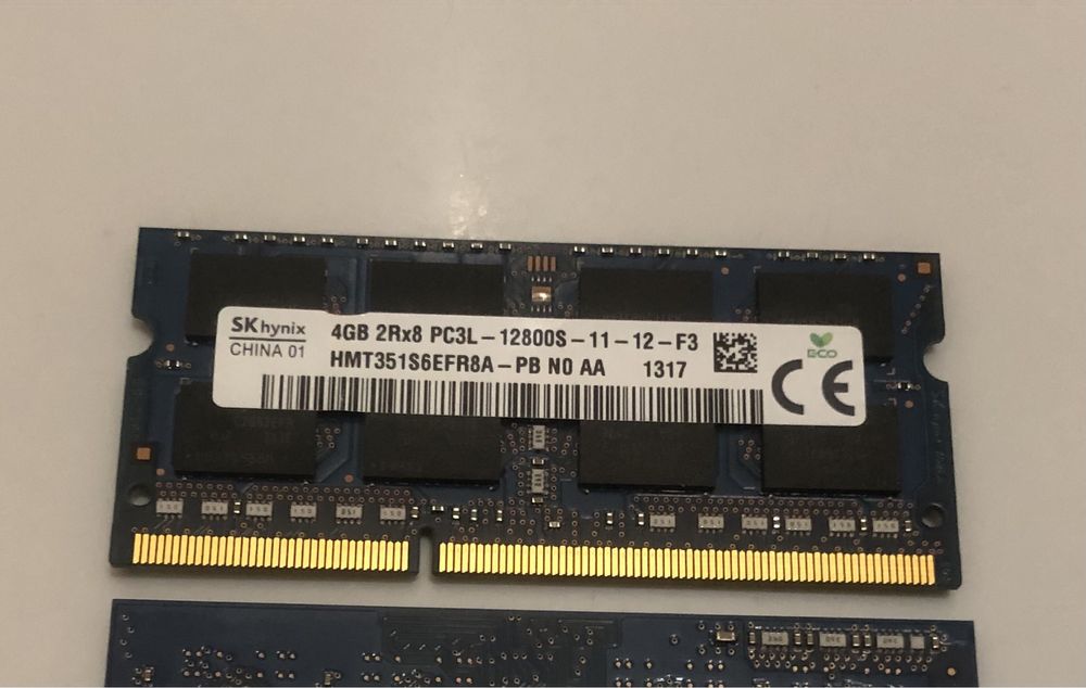 Продам оперативную память для ноутбука 4GB PC3L SK hynix DDR3L so-dimm