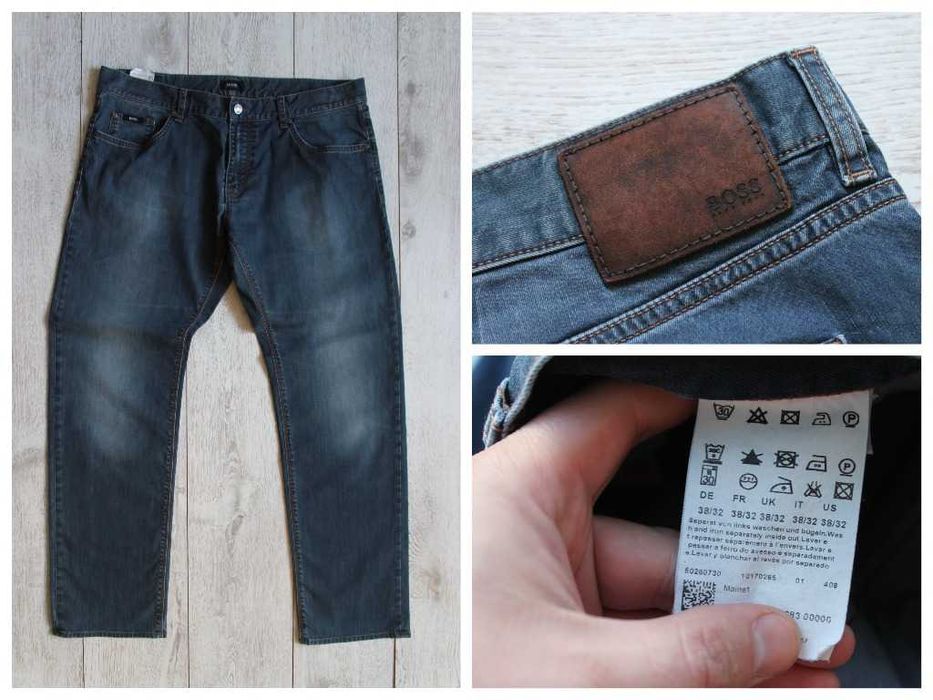 Мужские джинсы Hugo Boss Оригинал темно-синие Л-ХЛ W36-W38 и L32