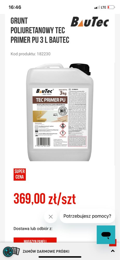 Grunt Tec primer pu do parkietu
