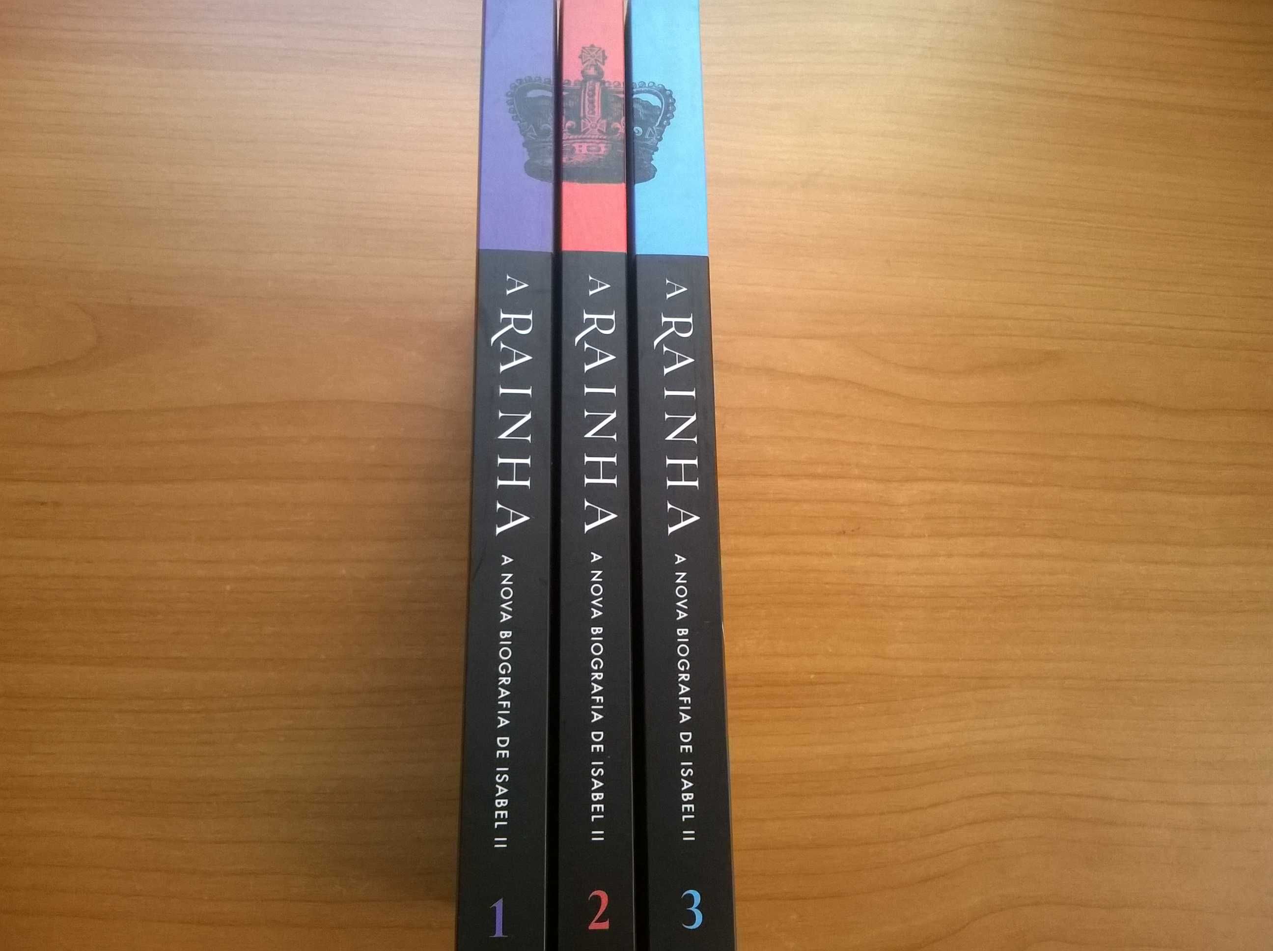 "A Rainha" Nova Biografia de Isabel II (3 vols) - Matthew Dennison