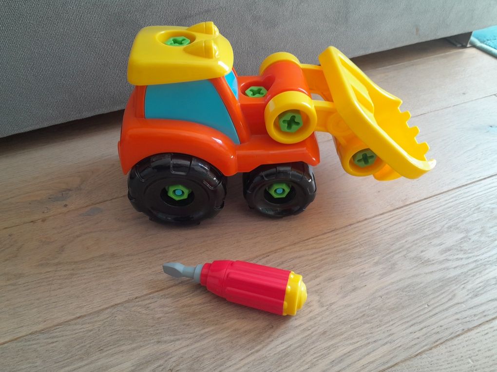 Smiki build&play śrubokręt do skręcania pojazd koparka auto zabawka