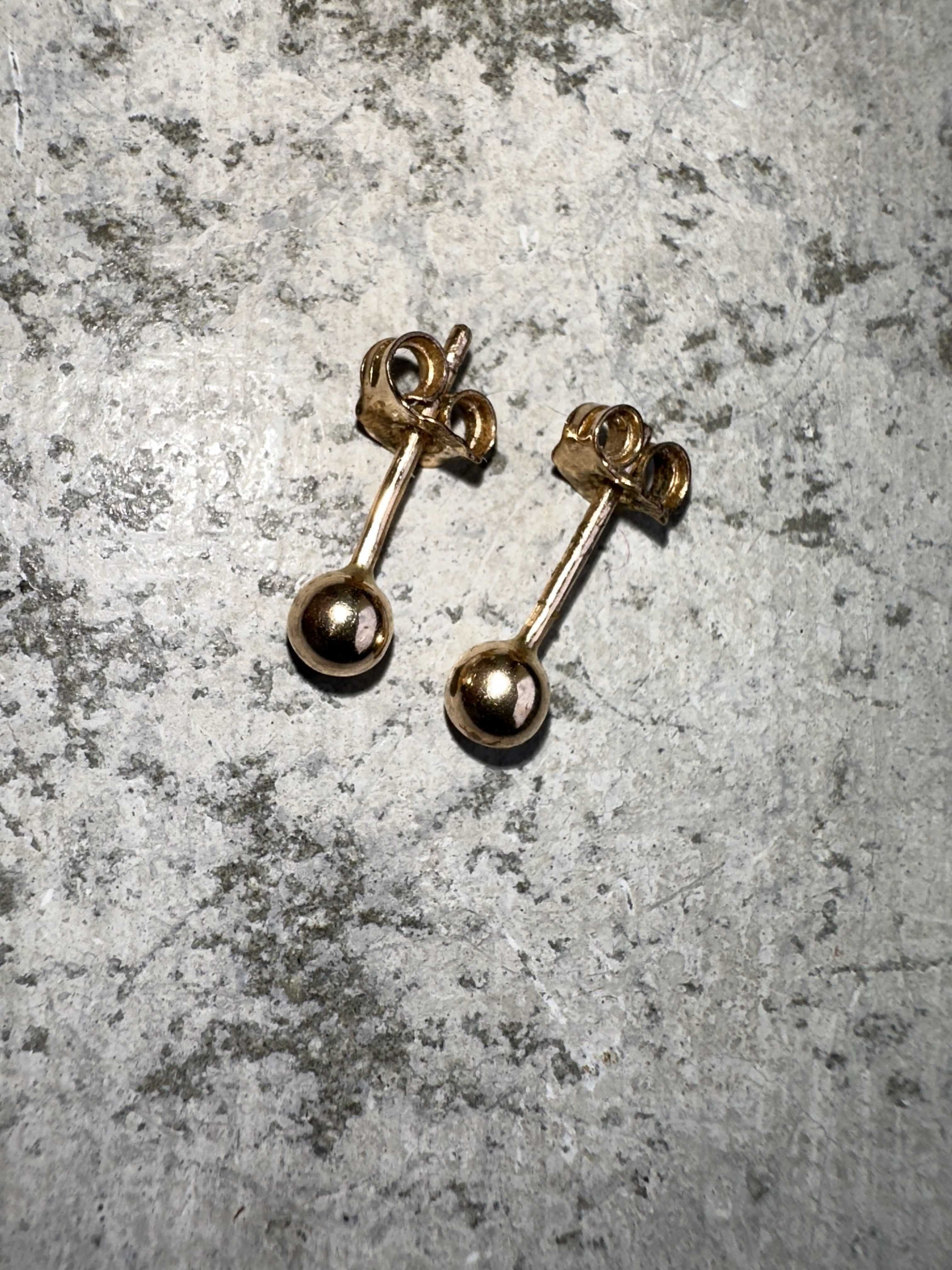 Brincos Bolas Ouro 9K