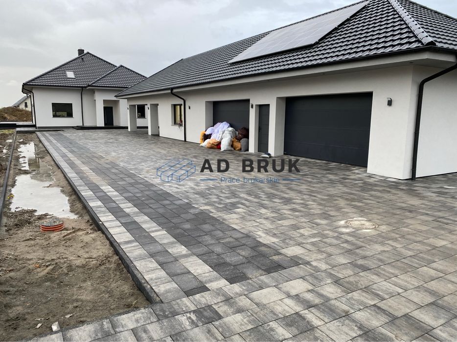 Układanie kostki brukowej, brukarstwo, usługi brukarskie