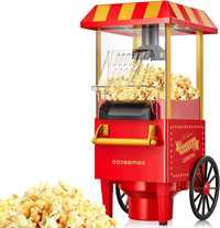 Cozeemax domowa maszyna do popcornu w stylu retro, 1200 W
