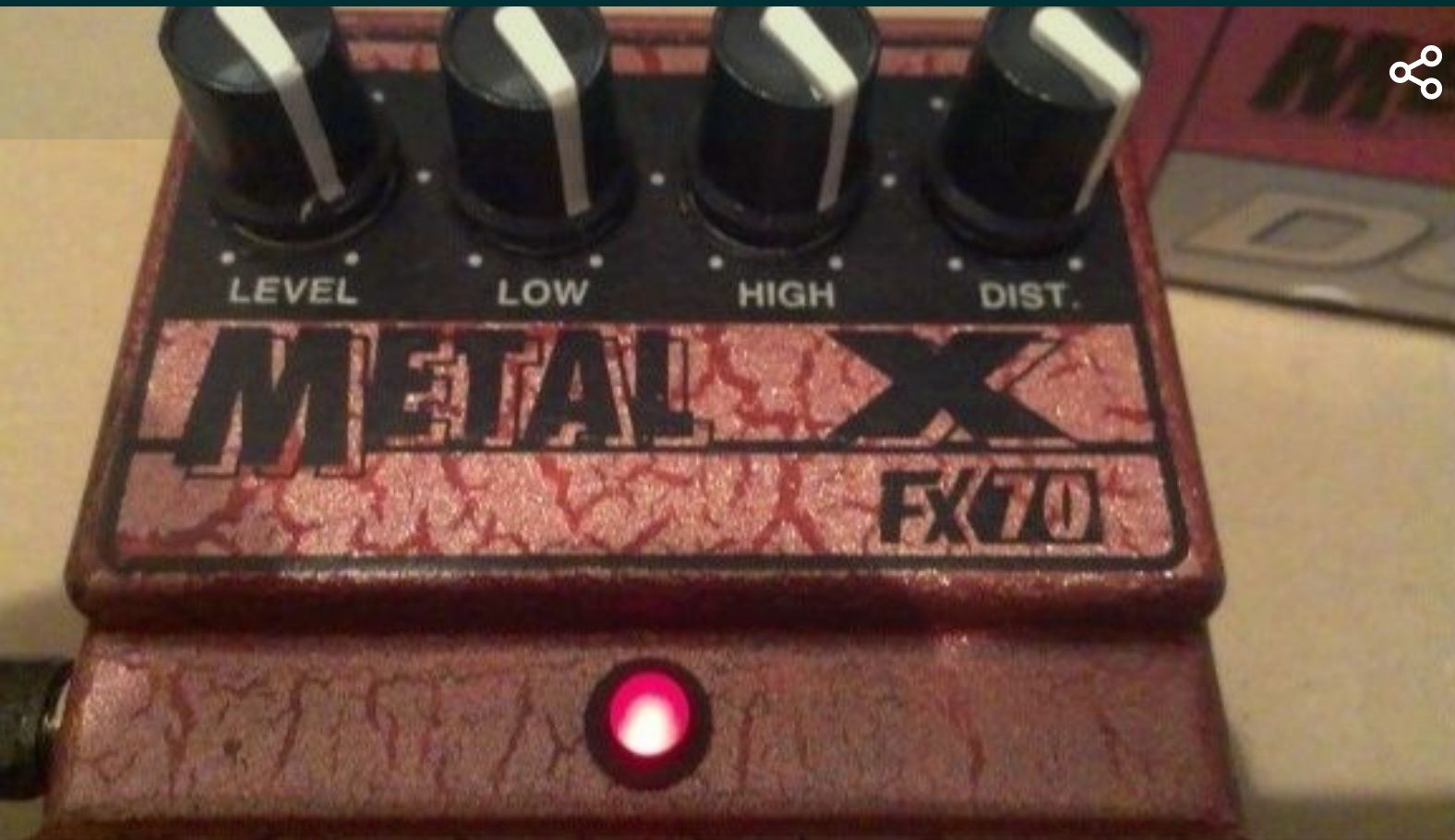 Педаль эффектов distortion DOD FX70 Metal X Made in U.S.A.