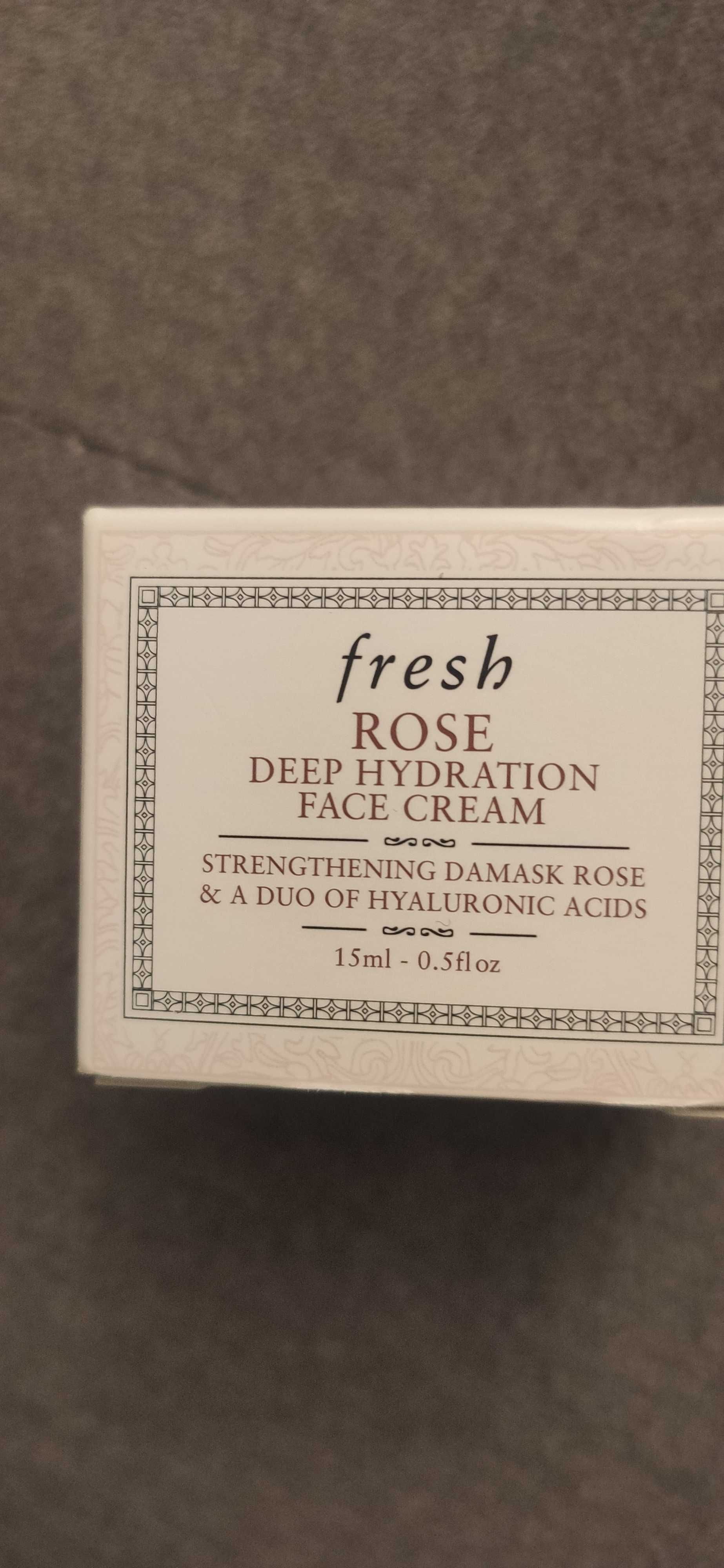 Nowy krem FRESH Rose Face Cream - z kwasem hialuronowym Sephora 15 ml