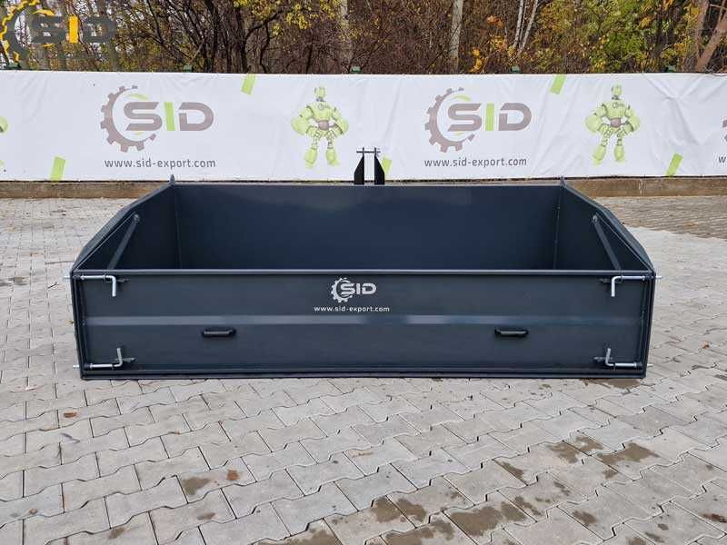 Skrzynia ładunkowa ciężka, skrzynia transportowa 2,2 m x 1,25 m SID