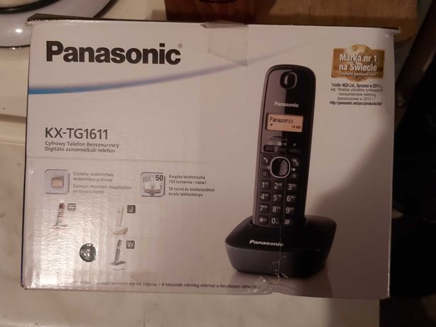 Telefon stacjonarny Panasonic bezprzewodowy - jak nowy!