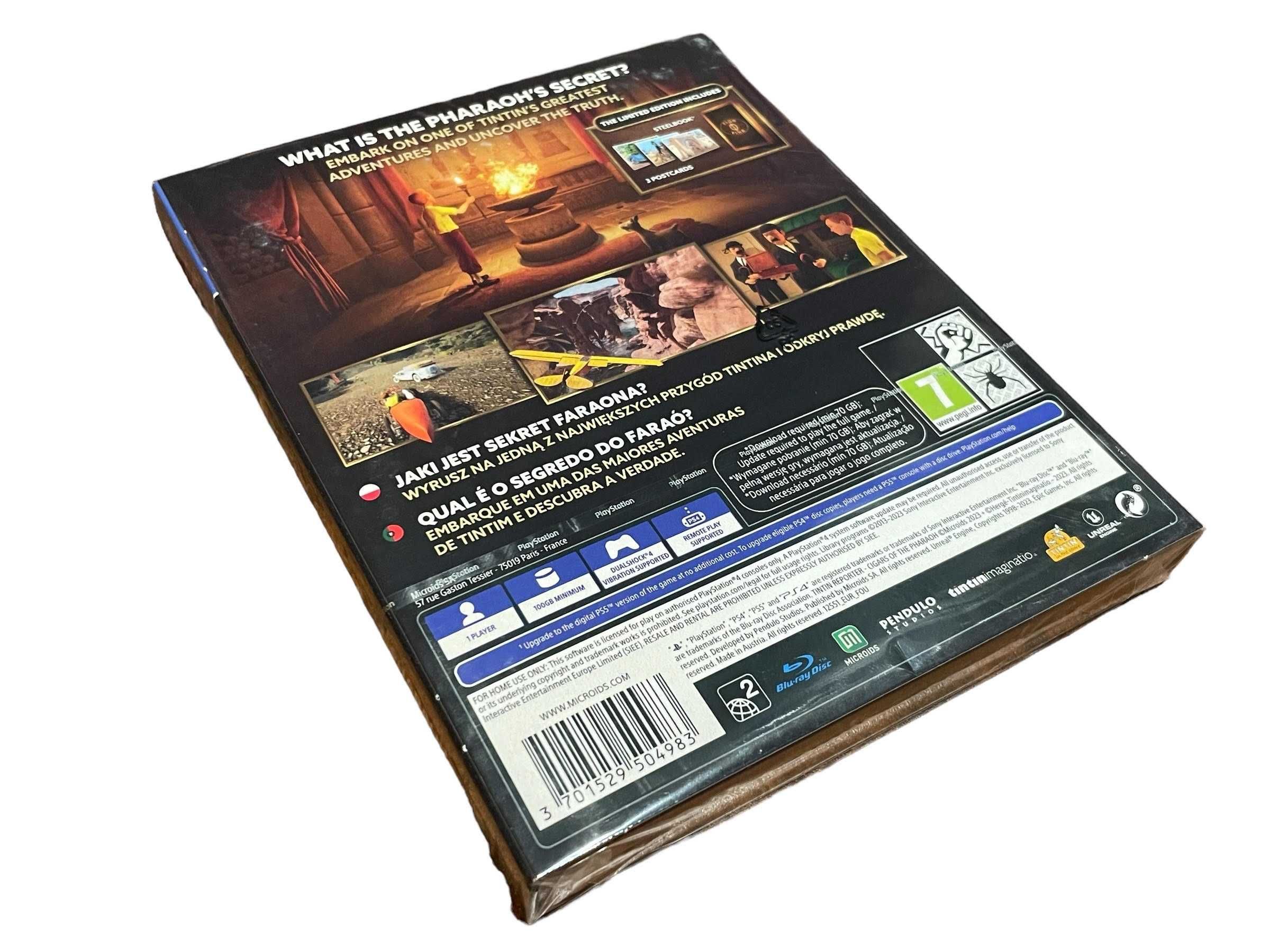 Tintin Reporter Cigars Of The Pharaoh PL Limitowana Edycja Steelbook