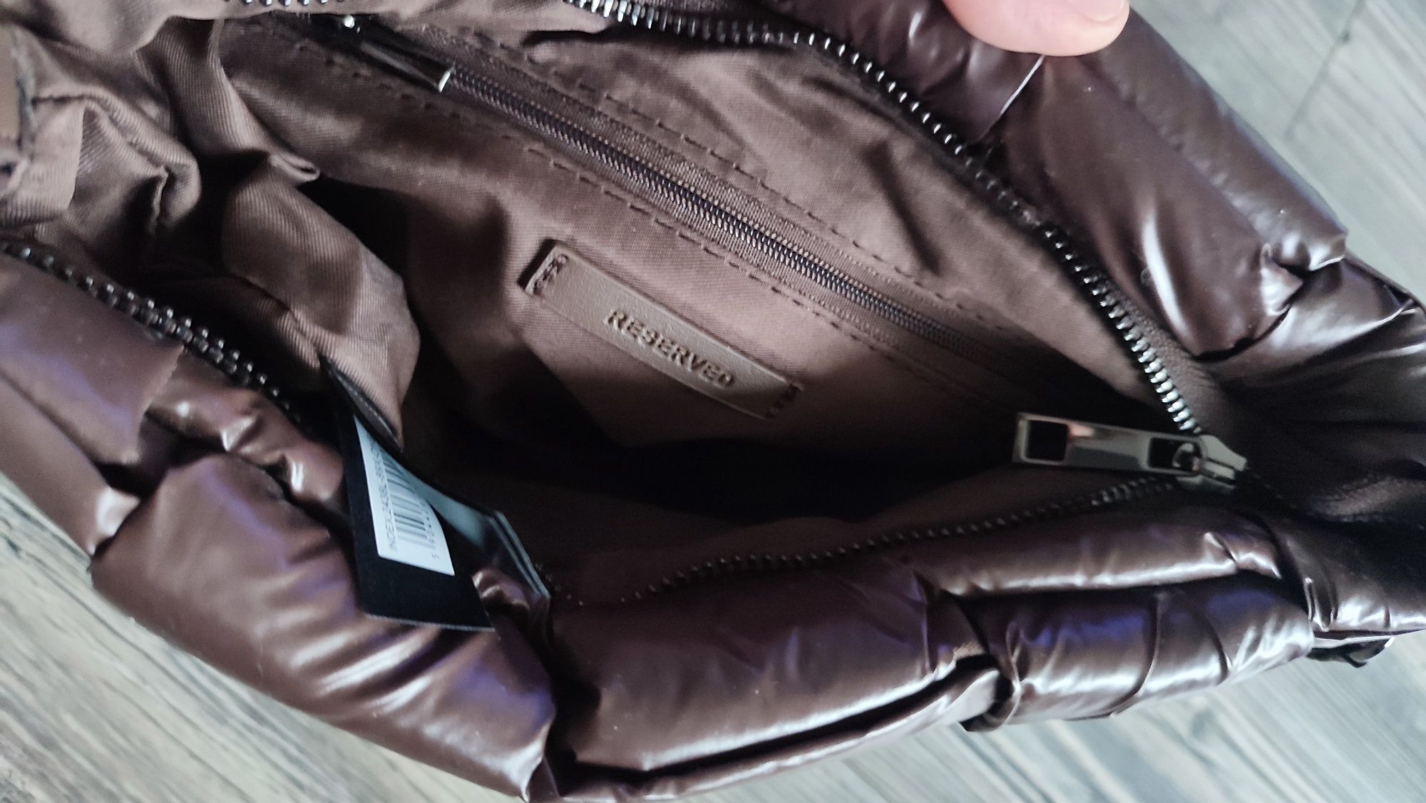 Mała torebka listonoszka crossbody brązowa czekoladowa Reserved NOWA