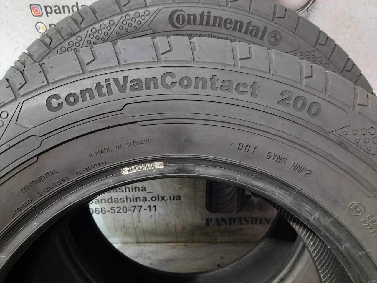 Шини 195/75 R16C CONTINENTAL ContiVanContact 200 б/в Літо Цешка