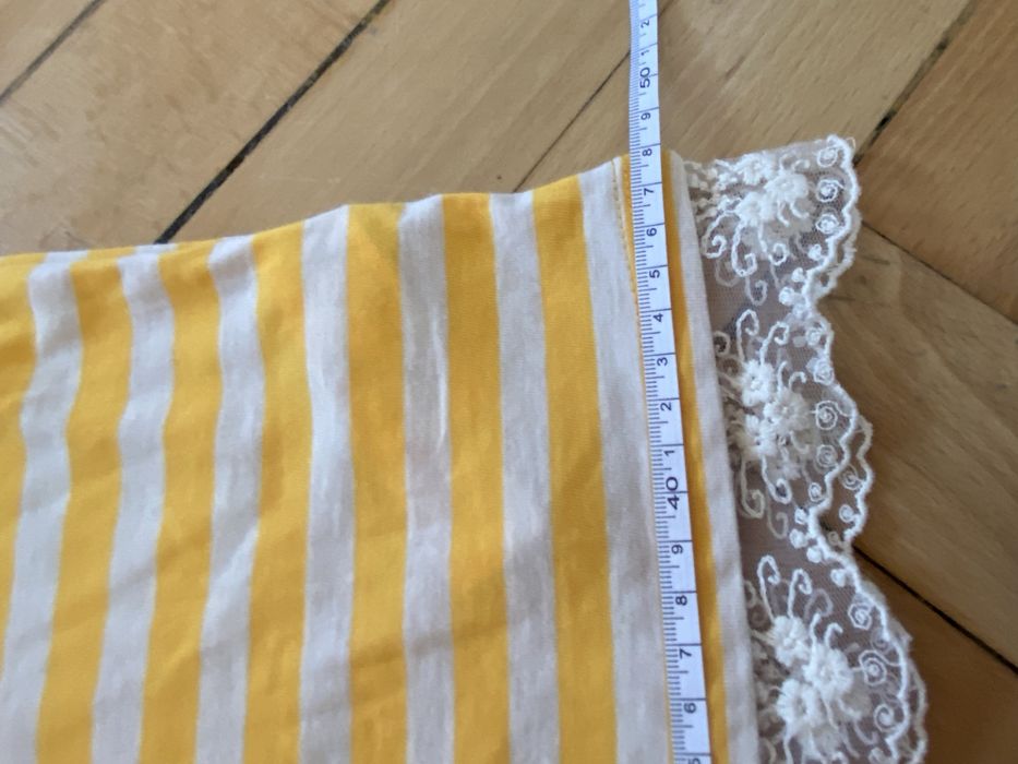 Lc waikiki 156 160 cm biała bluzka żółta biała nowa długi rękaw