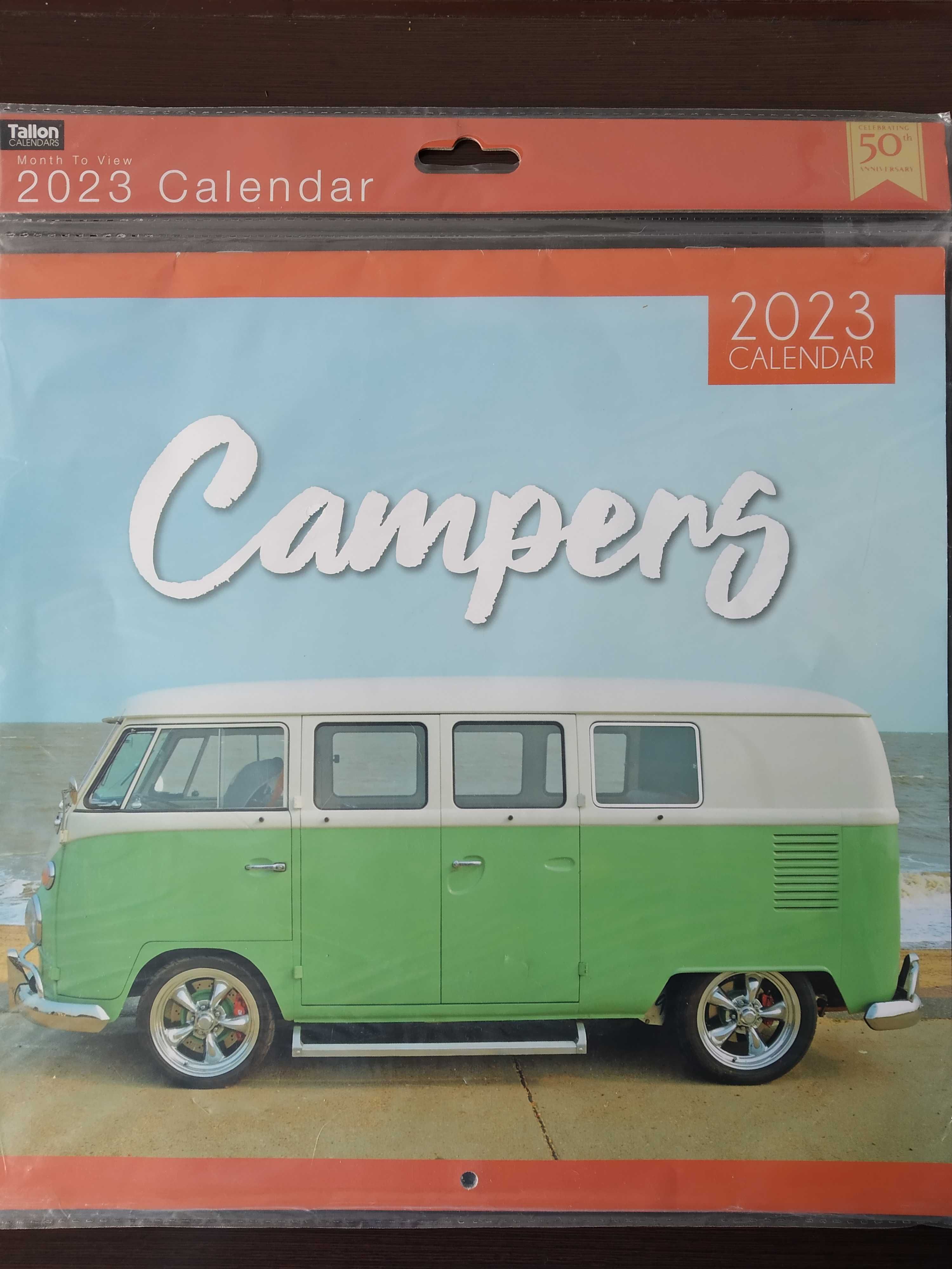 Kalendarz VW camper bus vintage 2023