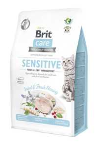 Brit Care Cat GF Sensitive Insect корм для кошек насекомые рыба 2кг