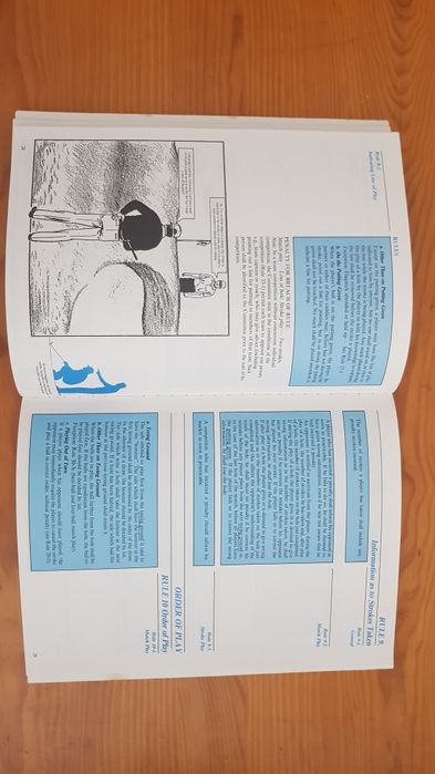 Livro Golf Rules, ilustrado