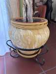 Vaso decorativo amarelo