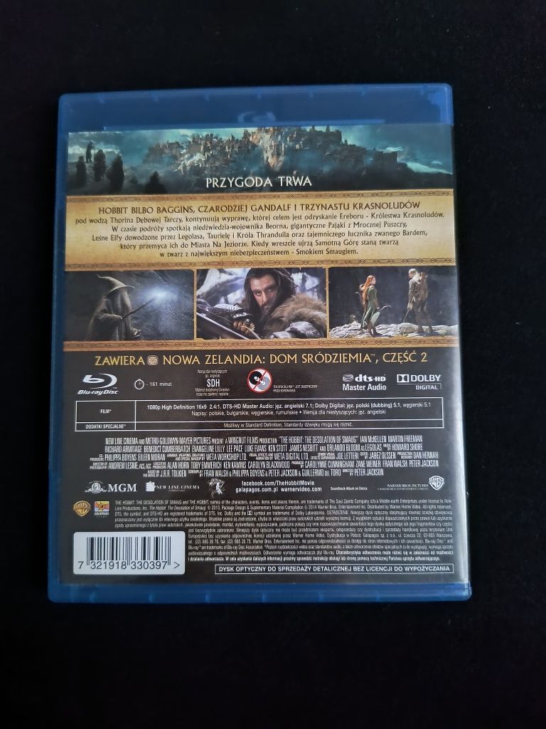 Hobbit Pustkowie Smauga Blu-ray