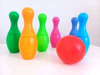 Kręgle nauka zabawa kolorowe piłka edukacyjna zabawka