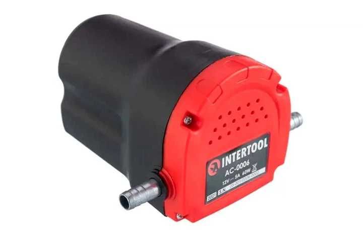 Насос вакуумный 12В для откачки масла и солярки INTERTOOL AC-0006