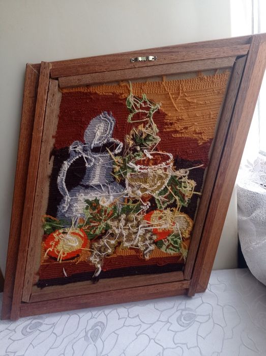 Obraz ręcznie haftowany 50x45 cm