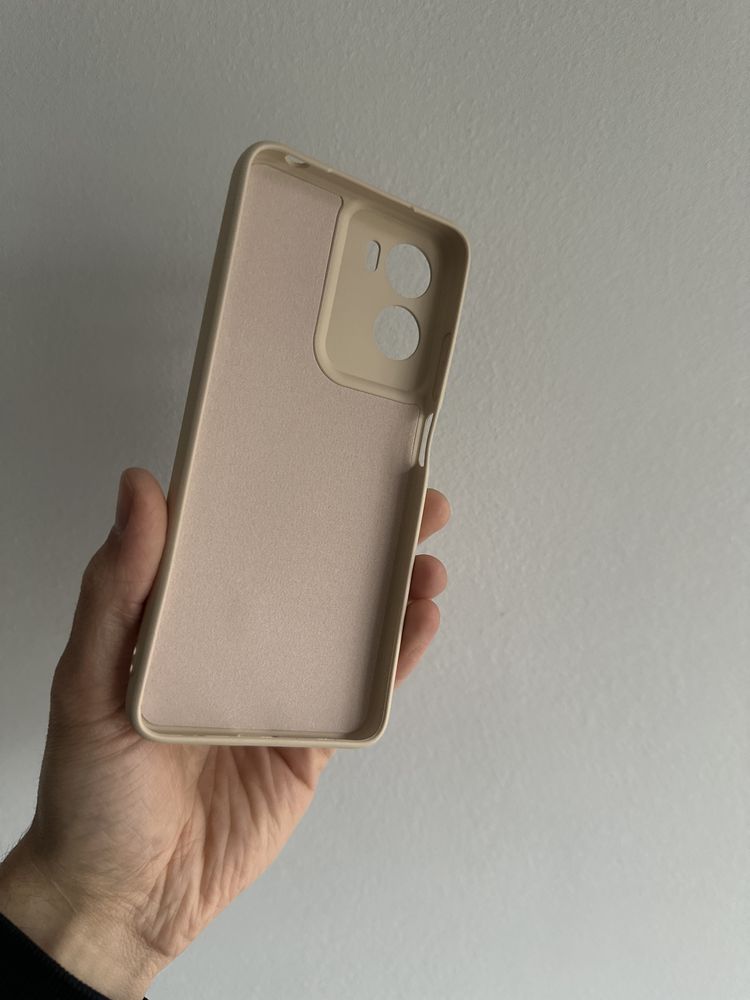 Etui silicon beżowe + SZKŁO hartowane do Motorola MOTO G05 / E15