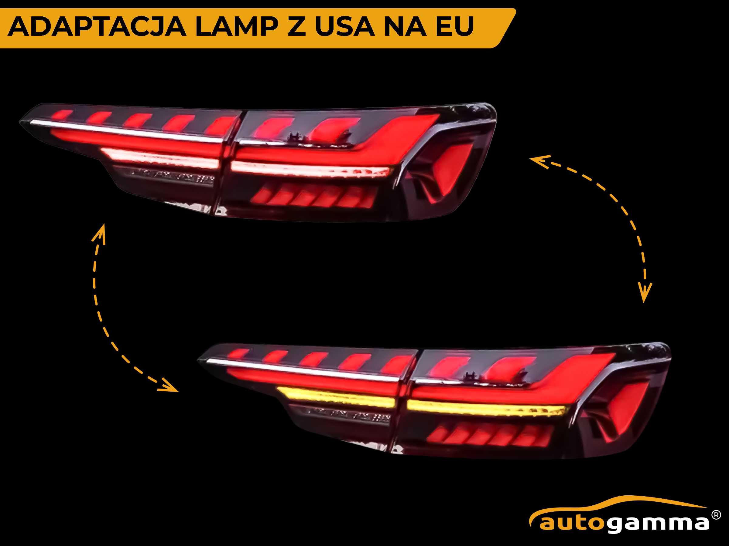 Przeróbka Reflektorów USA i Angielskich z Adaptacją i Kodowaniem Lamp