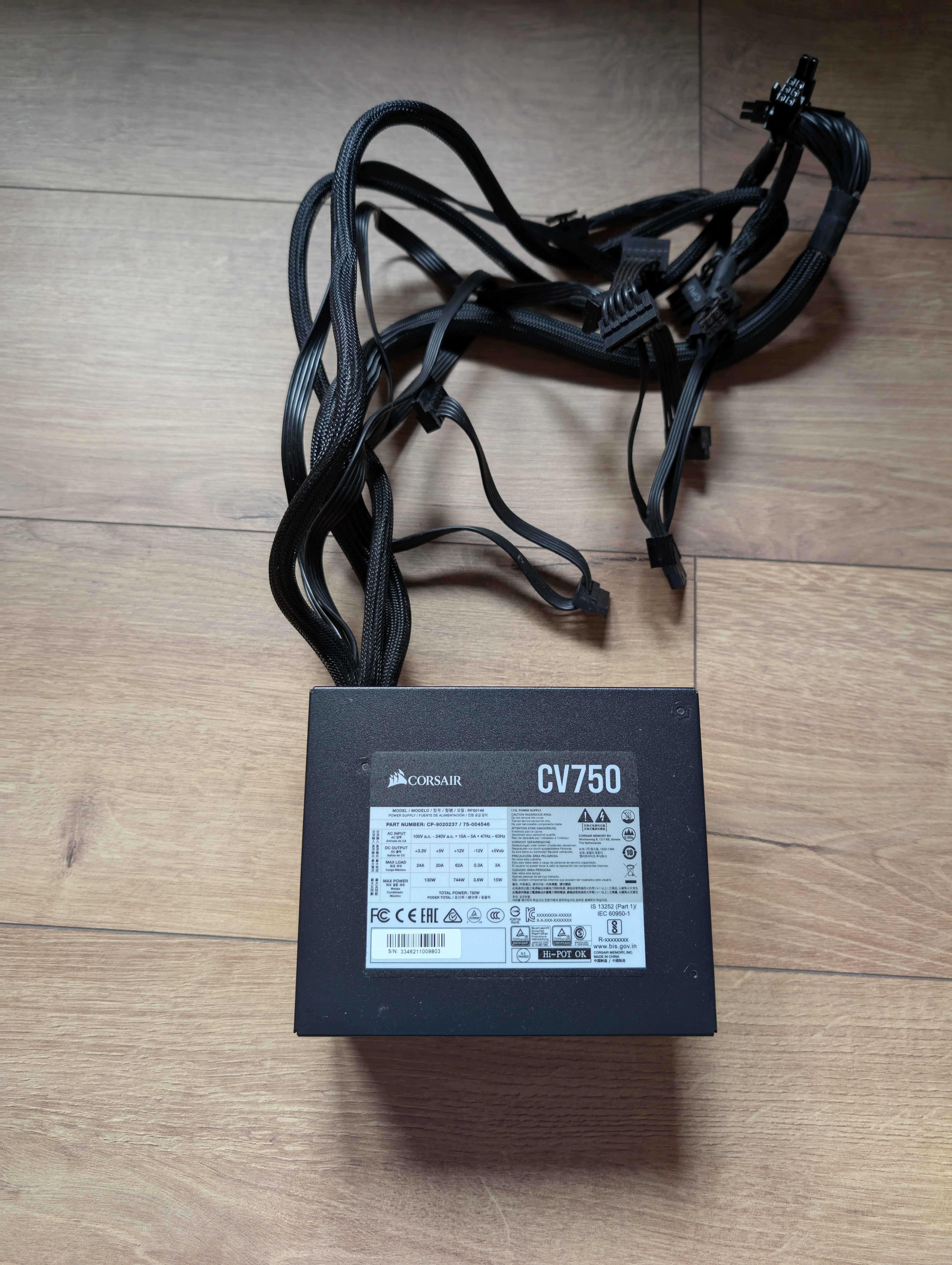 Zasilacz komputerowy Corsair CV 750W 80 Plus Bronze