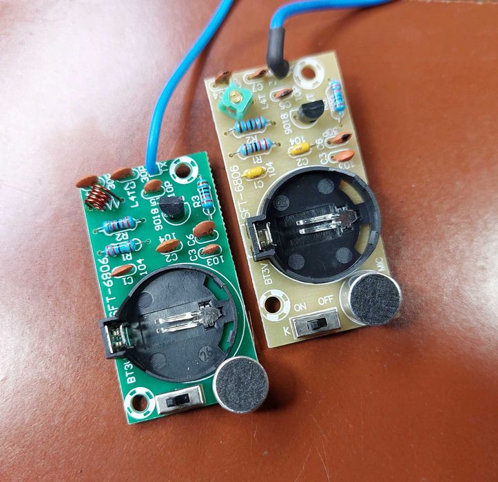 Миниатюрный аудио ФМ передатчик (HM радио микрофон) 3-6 вольт