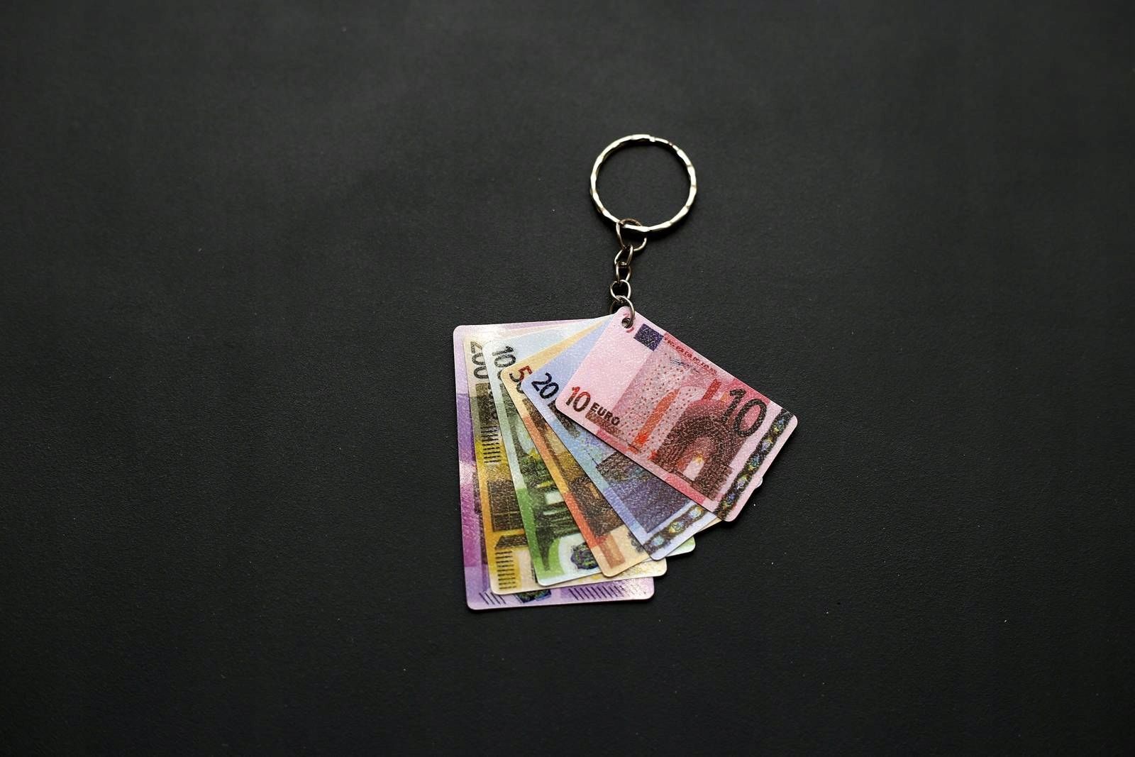 Brelok Do Kluczy Breloczek Euro Banknoty