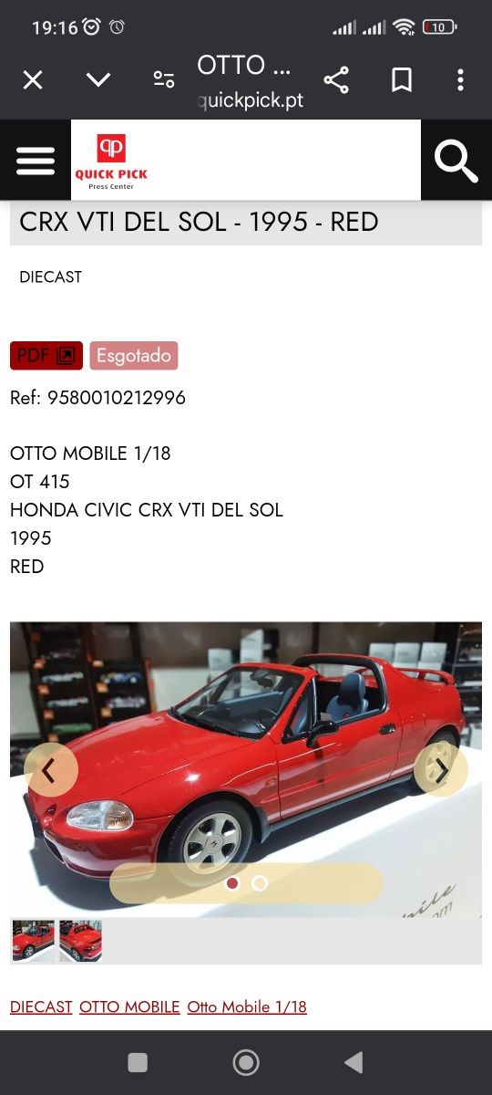 Miniatura CRX del sol vti