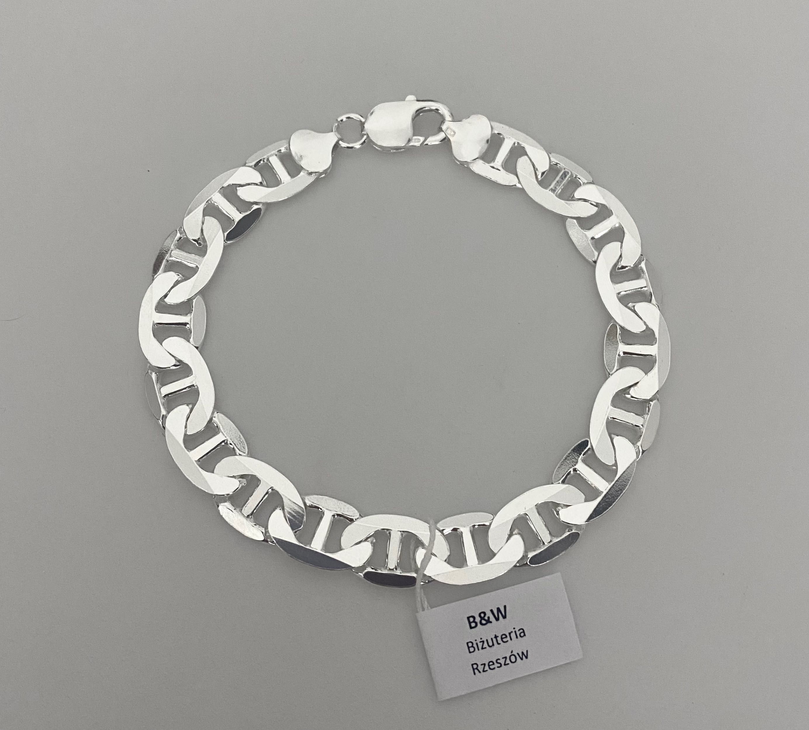 Nowa Srebrna bransoleta GUCCI szerokość 10.3mm próbav925. Sklep