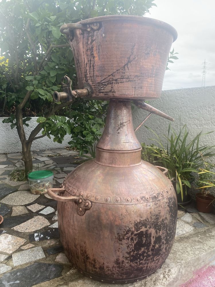 Alambique em cobre +_ 200 litrod