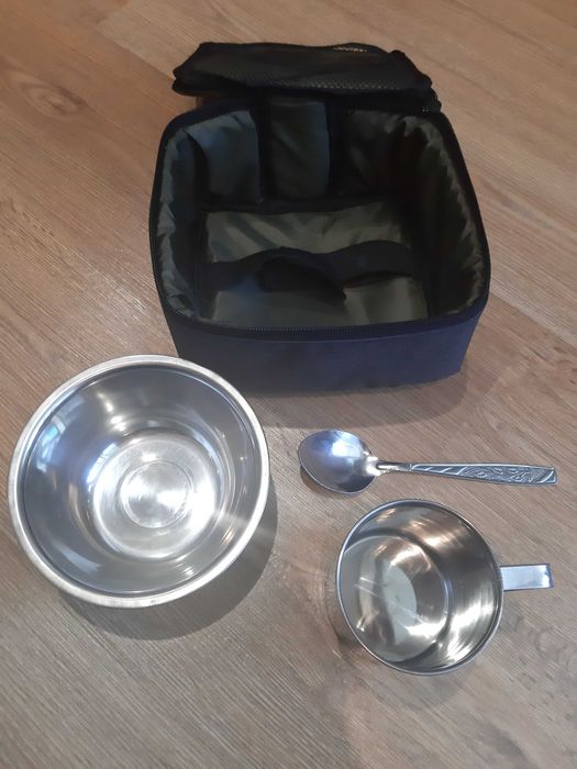Набор посуды из нержавеющей стали с термосумкой