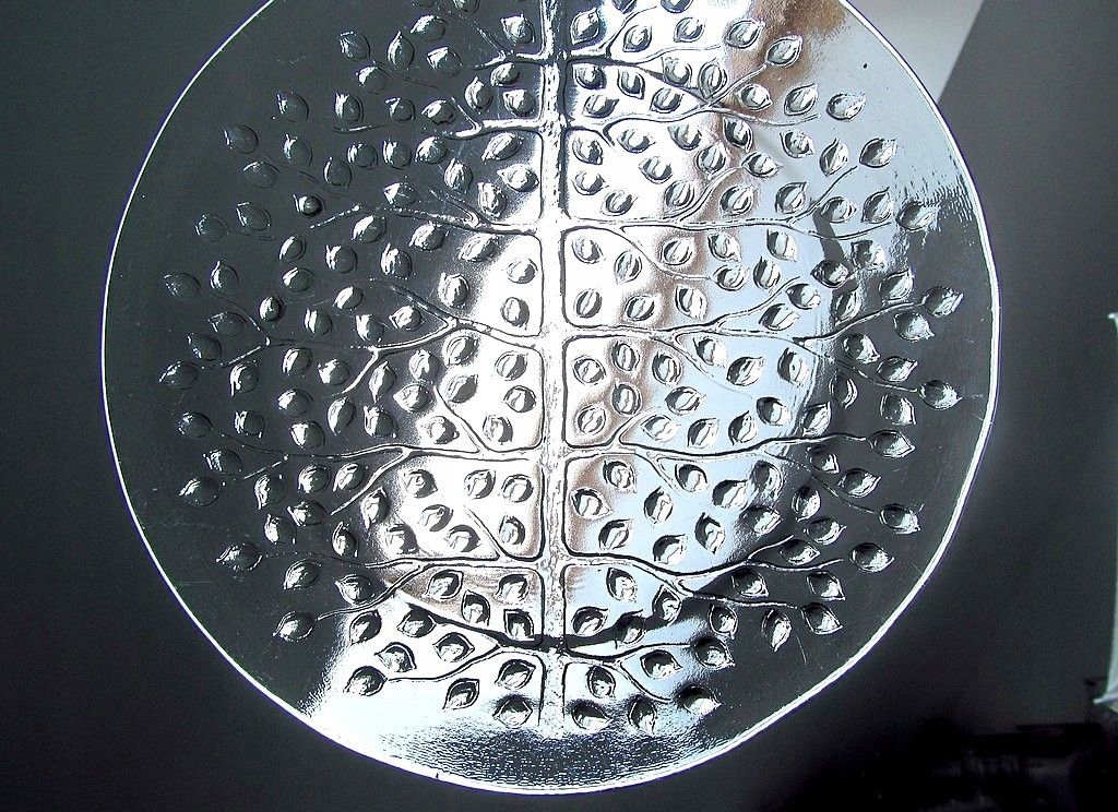 skandynawski design kryształowa patera talerz