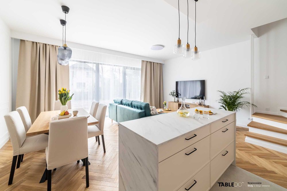 Stół dębowy z litego drewna loft rozkładany typ K Producent