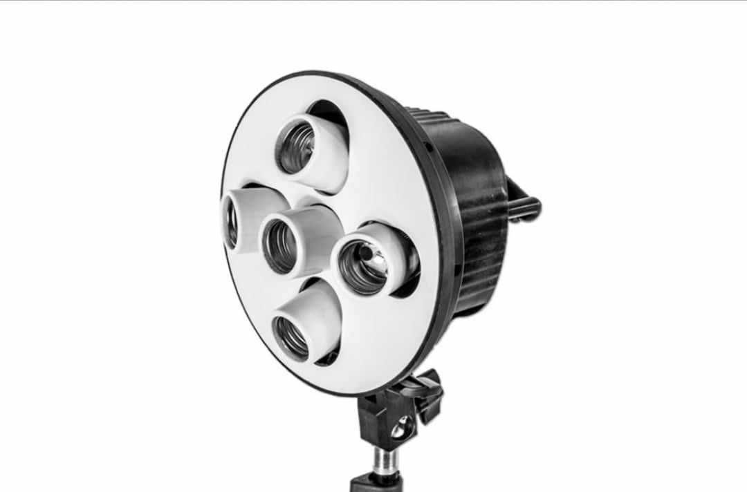 Lampa SOFTBOX na 5 żarówek octa 90cm + statyw + 5 żarówek 85W