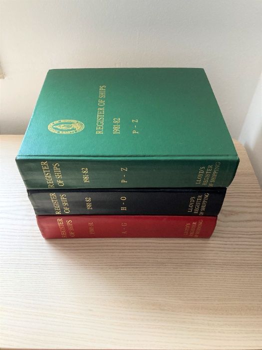 Livros Lloyds Register of Shipping - 3 Volumes e Suplementos